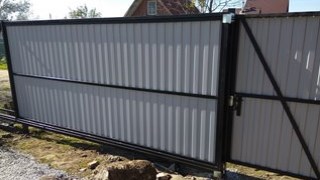 Купить сваи для ворот в Щелково. Заказать ворота на сваях под ключ от 21882 руб